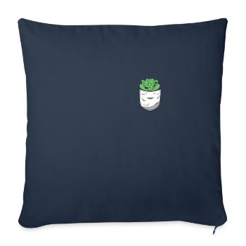 Lettuce Shirt Bag - Sofa pillowcase 17,3'' x 17,3'' (45 x 45 cm) - navy - Front