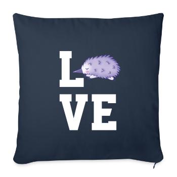 Babouin - Housse de coussin décorative 45 x 45 cm - bleu marine - Devant