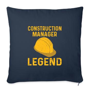 Site Manager Legend - Sofa pillowcase 17,3'' x 17,3'' (45 x 45 cm) - navy - Front