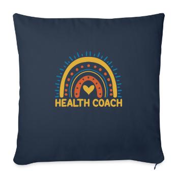 Health Coach - Sofa pillowcase 17,3'' x 17,3'' (45 x 45 cm) - navy - Front