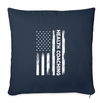 American Health Coaching USA Flag - Sofa pillowcase 17,3'' x 17,3'' (45 x 45 cm) - navy - Front