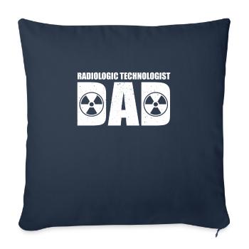 Funny radiology assistant dad - Sofa pillowcase 17,3'' x 17,3'' (45 x 45 cm) - navy - Front