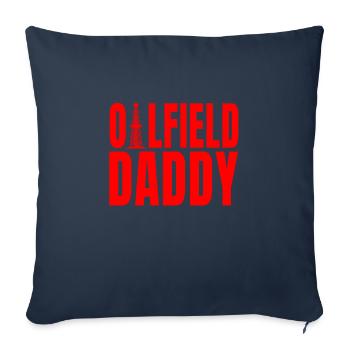 Great Oil Field Dad Father's Day Design - Sofa pillowcase 17,3'' x 17,3'' (45 x 45 cm) - navy - Front