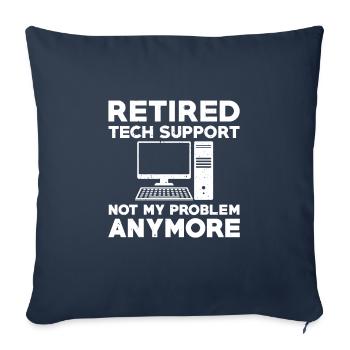 Support technique retiré - Housse de coussin décorative 45 x 45 cm - bleu marine - Devant