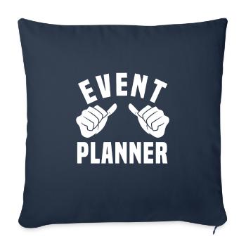 Event Planner - Sofa pillowcase 17,3'' x 17,3'' (45 x 45 cm) - navy - Front