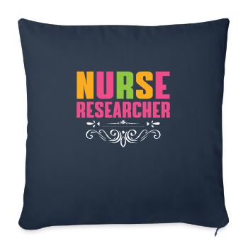 Nursing Researcher Outfit Nursing Research - Sofa pillowcase 17,3'' x 17,3'' (45 x 45 cm) - navy - Front