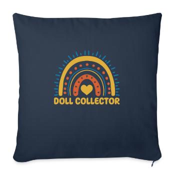 Mignon Poupée Collector Boho Rainbow - Housse de coussin décorative 45 x 45 cm - bleu marine - Devant