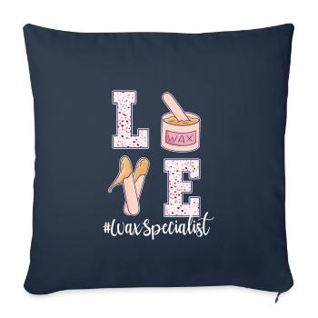 Waxing Spezialist Valentinstag - Sofakissenbezug 45 x 45 cm - Navy - Vorne