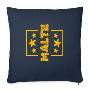 First name Malte - Sofa pillowcase 17,3'' x 17,3'' (45 x 45 cm) - navy - Front