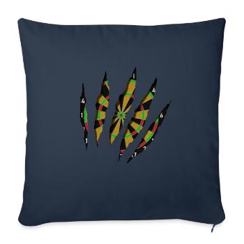 dartboard - Sofa pillowcase 17,3'' x 17,3'' (45 x 45 cm) - navy - Front
