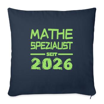 Math Specialist 2026 - Sofa pillowcase 17,3'' x 17,3'' (45 x 45 cm) - navy - Front