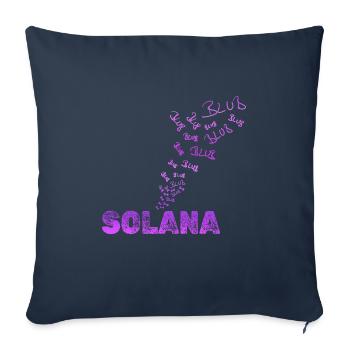 comme amusant - Housse de coussin décorative 45 x 45 cm - bleu marine - Devant