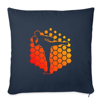 Men's Women Thai Boxing Thai Boxing Thai Boxer Thai Boxer - Sofa pillowcase 17,3'' x 17,3'' (45 x 45 cm) - navy - Front