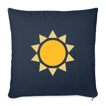 Sun Shape Design - Sofa pillowcase 17,3'' x 17,3'' (45 x 45 cm) - navy - Front