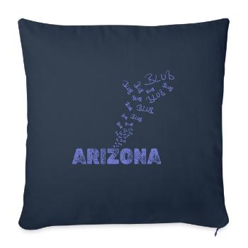 Bubbling Arizona - Sofa pillowcase 17,3'' x 17,3'' (45 x 45 cm) - navy - Front
