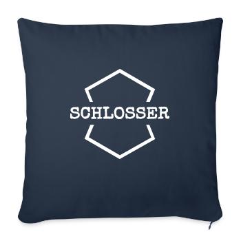 Gift for locksmith - Sofa pillowcase 17,3'' x 17,3'' (45 x 45 cm) - navy - Front