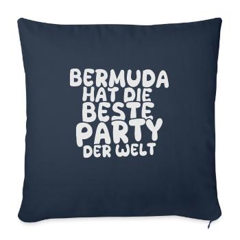Gift for Bermuda - Sofa pillowcase 17,3'' x 17,3'' (45 x 45 cm) - navy - Front