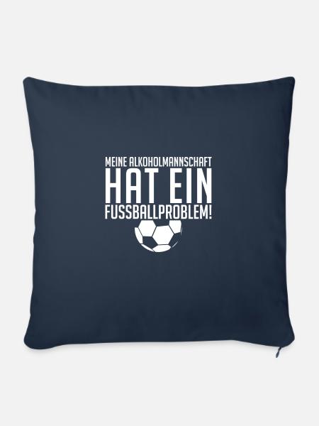 Fussball Mannschaft Sauftour - Sofakissenbezug 45 x 45 cm - Navy
