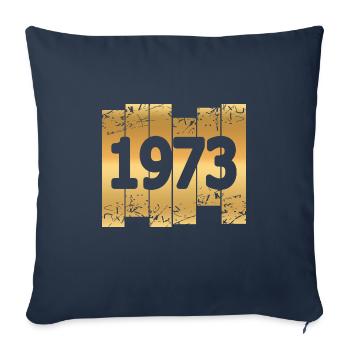 Ton or 1973 - Housse de coussin décorative 45 x 45 cm - bleu marine - Devant