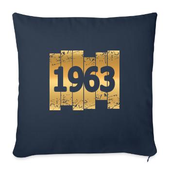 1963 - Sofa pillowcase 17,3'' x 17,3'' (45 x 45 cm) - navy - Front
