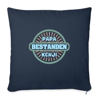 Kenji - Housse de coussin décorative 45 x 45 cm - bleu marine - Devant