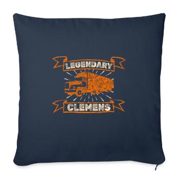 Gift for Clemens - Sofa pillowcase 17,3'' x 17,3'' (45 x 45 cm) - navy - Front