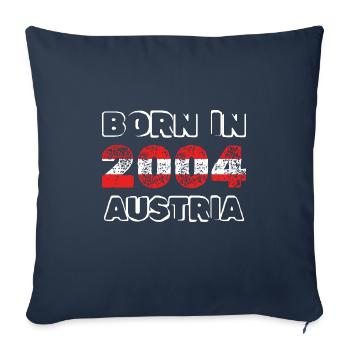 Austria 2004 - Sofa pillowcase 17,3'' x 17,3'' (45 x 45 cm) - navy - Front