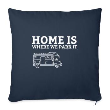 Caravan Camping Gift Camping Camping Camper Camper - Sofa pillowcase 17,3'' x 17,3'' (45 x 45 cm) - navy - Front