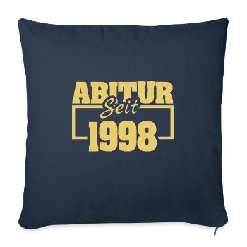 High school graduate 1998 - Sofa pillowcase 17,3'' x 17,3'' (45 x 45 cm) - navy - Front