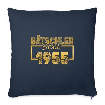 Single, 1955 - Housse de coussin décorative 45 x 45 cm - bleu marine - Devant