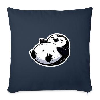 Fat Penguin Funny Penguin Gift - Sofa pillowcase 17,3'' x 17,3'' (45 x 45 cm) - navy - Front