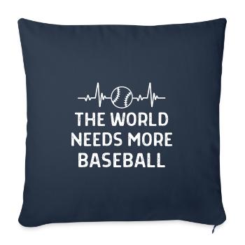 Baseball Spieler Baseball Sprüche Geschenk - Sofakissenbezug 45 x 45 cm - Navy - Vorne