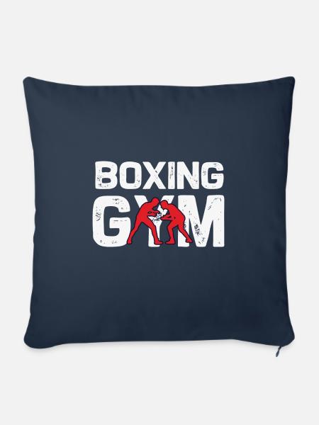 Boxen Fitnessstudio - Sofakissenbezug 45 x 45 cm - Navy
