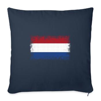 Pays-Bas en tant que Pays-Bas - Housse de coussin décorative 45 x 45 cm - bleu marine - Devant