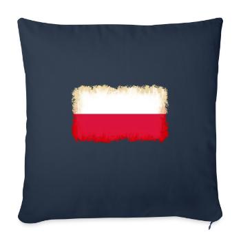 Polen als Polen - Sofakissenbezug 45 x 45 cm - Navy - Vorne