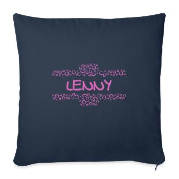 Lenny - Sofa pillowcase 17,3'' x 17,3'' (45 x 45 cm) - navy - Front