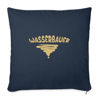 Hydraulic engineers - Sofa pillowcase 17,3'' x 17,3'' (45 x 45 cm) - navy - Front