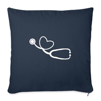 Doctor Doctor Heart Nurse Doctor Gift - Sofa pillowcase 17,3'' x 17,3'' (45 x 45 cm) - navy - Front