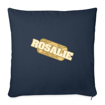 Nature Organic Health First name Rosalie - Sofa pillowcase 17,3'' x 17,3'' (45 x 45 cm) - navy - Front