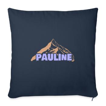 Funny for Pauline Gift Idea Fun - Sofa pillowcase 17,3'' x 17,3'' (45 x 45 cm) - navy - Front