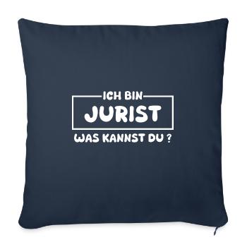 Profession Avocat - Housse de coussin décorative 45 x 45 cm - bleu marine - Devant