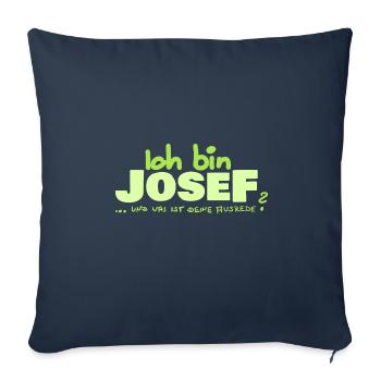 Vorname Josef - Sofakissenbezug 45 x 45 cm - Navy - Vorne