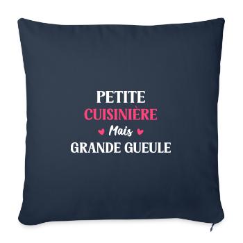 cuisinière - Housse de coussin décorative 45 x 45 cm - bleu marine - Devant