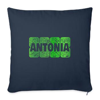 Antonia - Sofa pillowcase 17,3'' x 17,3'' (45 x 45 cm) - navy - Front