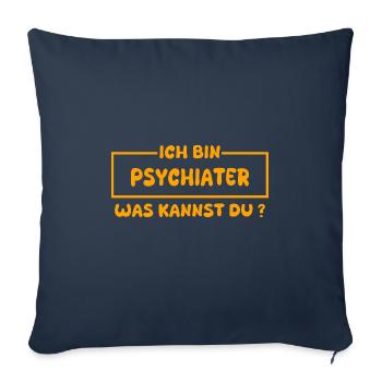 Profession Psychiatrist - Sofa pillowcase 17,3'' x 17,3'' (45 x 45 cm) - navy - Front
