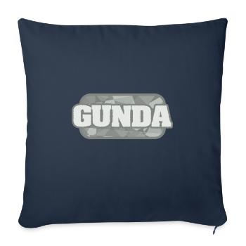 Gunda - Sofakissenbezug 45 x 45 cm - Navy - Vorne