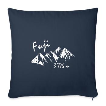 Fuji - Housse de coussin décorative 45 x 45 cm - bleu marine - Devant
