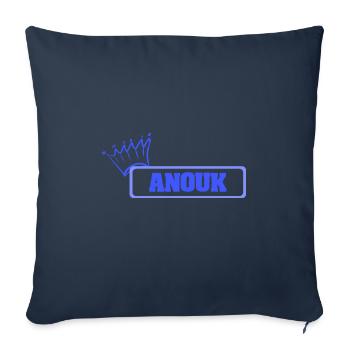 Daughter Anouk - Sofa pillowcase 17,3'' x 17,3'' (45 x 45 cm) - navy - Front