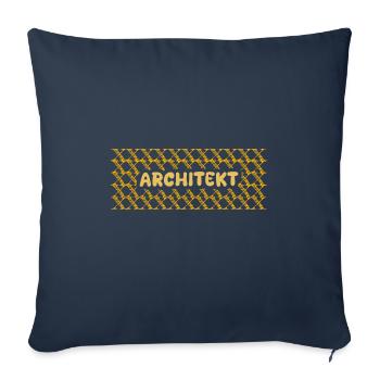 Architect - Sofa pillowcase 17,3'' x 17,3'' (45 x 45 cm) - navy - Front