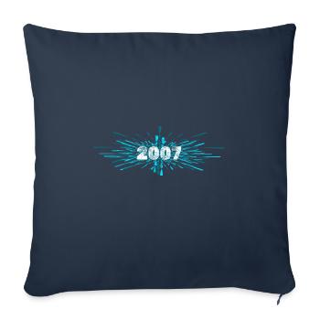 2007 - Sofa pillowcase 17,3'' x 17,3'' (45 x 45 cm) - navy - Front